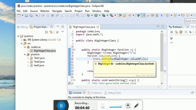 JAVA GOOD PART 3 BIGINTEGER смотреть онлайн