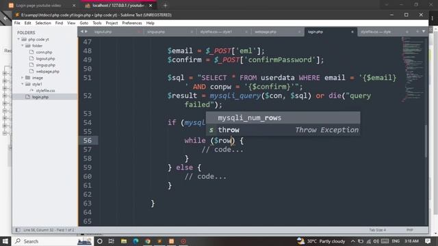Create Login & logout form Php MySQL with logout & Login session || #php #mysql смотреть онлайн