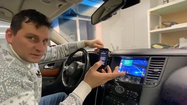 Установка CarPlay на Infiniti QX80 смотреть онлайн