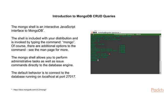 Learning MongoDB Schema, Indexes and Queries : Introduction to MongoDB CRUD Queries | packtpub.com смотреть онлайн