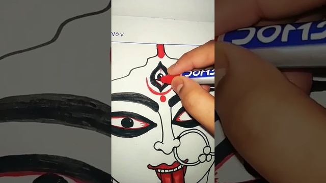 Maa kali drawing????Day 3/13 смотреть онлайн