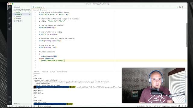 Learn Python with Copilot: Lesson 1, Syntax смотреть онлайн