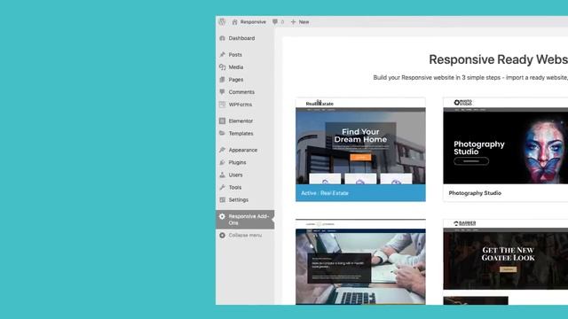 Responsive Ready Sites - Import, edit & launch your WordPress website in minutes смотреть онлайн