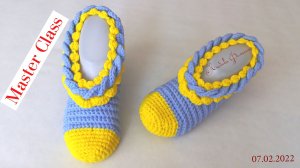 Невероятно, ПРОСТО И КРАСИВО  Свяжем вместе ТАПОЧКИ -ЧУНЬКИ за один Вечер Вязание  для начинающих.