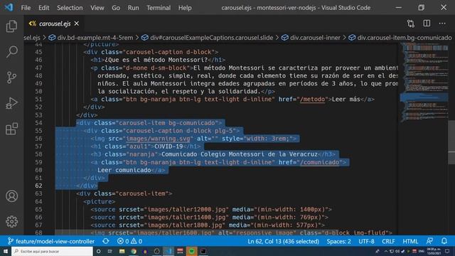 Day 7: Colegio Montessori de la Vera Cruz Nodejs project. смотреть онлайн