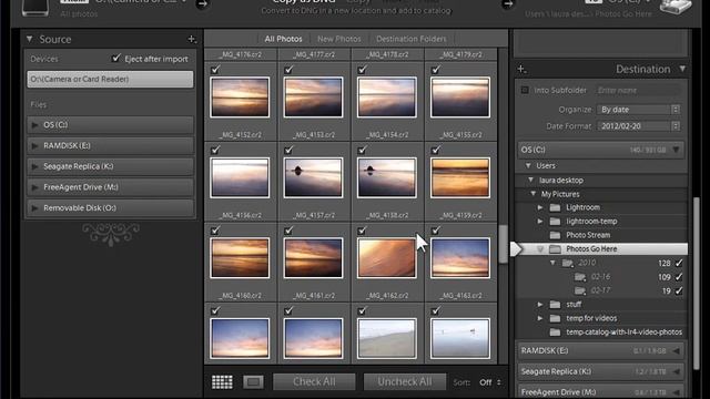 Lightroom 3, 4, 5, 6, CC: Importing Photos Part Two - Photos on Memory Cards смотреть онлайн