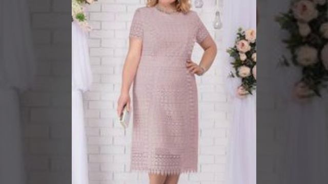 amazing and attractive plus size women sheath dress/shift dress with lace patchwork design and idea смотреть онлайн
