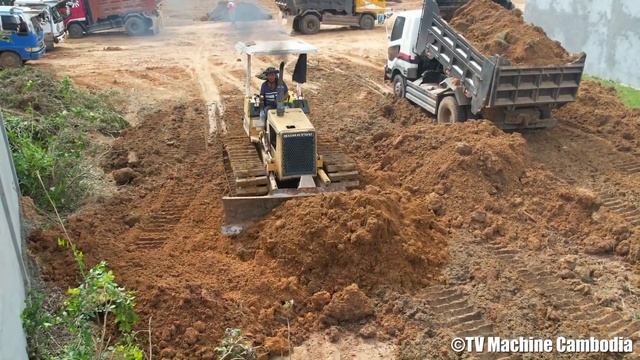 3 Project Filling Land Mix Only 1 Video Miniature Dozer Pushing Landfilling And Dump Truck Dumping