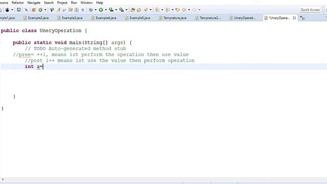 Workspace Java Basic Programing Unery Operation java Eclipse IDE 2022 06 16 20 35 46 смотреть онлайн