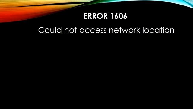 Error 1606 Could not access network location in Autocad смотреть онлайн