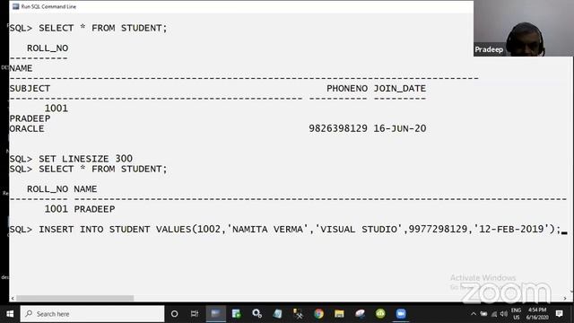 WORKSHOP ON DBMS TECHNIQUEs USING ORACLE DAY-I смотреть онлайн