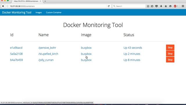 Docker Monitoring Tool смотреть онлайн