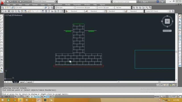 Hatch Command in AutoCad II Separated hatch, Associative hatch, Hindi/Urdu Tutorial смотреть онлайн