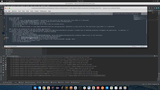 HOW TO IMPLEMENT GLOBAL ERROR HANDLING FOR SPRING BOOT REST API смотреть онлайн