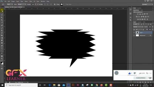 How to fill a shape with image in photoshop | make a custom shape in photoshop смотреть онлайн