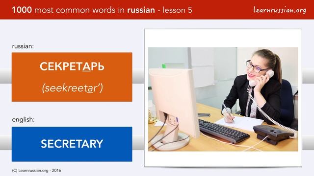 Most common Russian words: professions in Russian | Lesson 5 смотреть онлайн