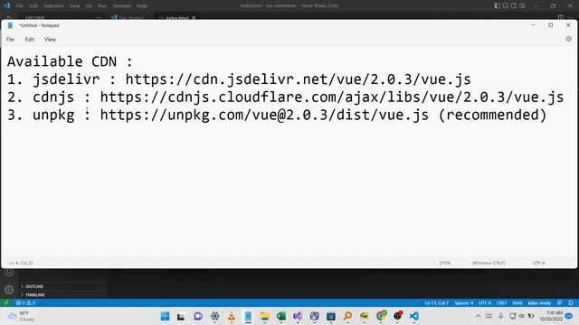 07. Install Vue.js By Using CDN | Vue.js смотреть онлайн