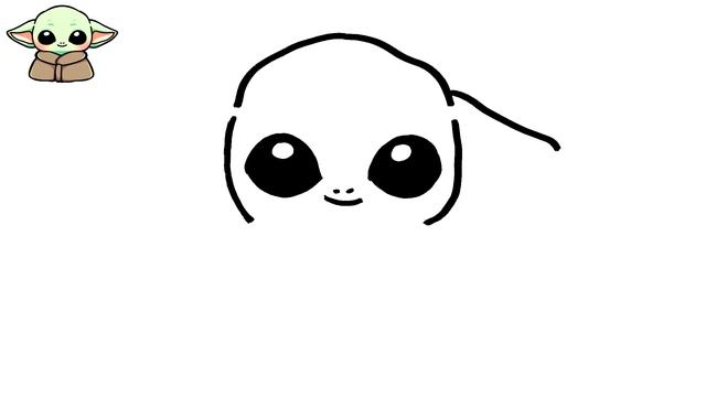 CÓMO DIBUJAR a BEBÉ YODA KAWAII | GROGU | BABY YODA смотреть онлайн