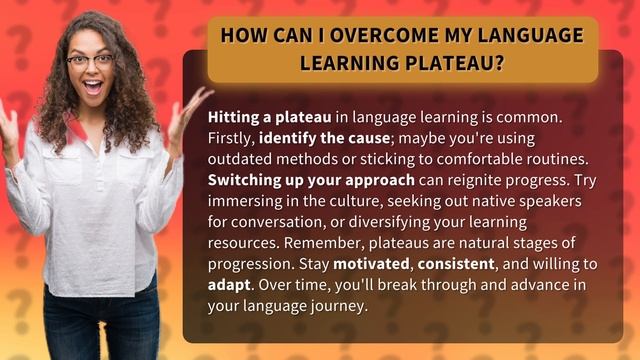 How Can I Overcome My Language Learning Plateau? смотреть онлайн