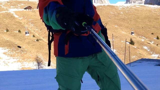 Спуск Val di Fassa со склона Col Rodella смотреть онлайн