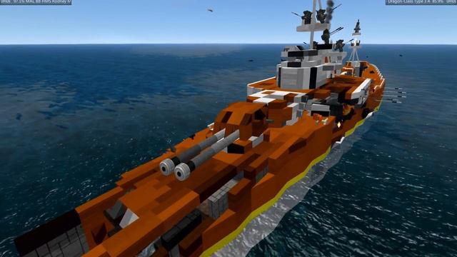 SE BB HMS Rodney vs Dragon Class смотреть онлайн