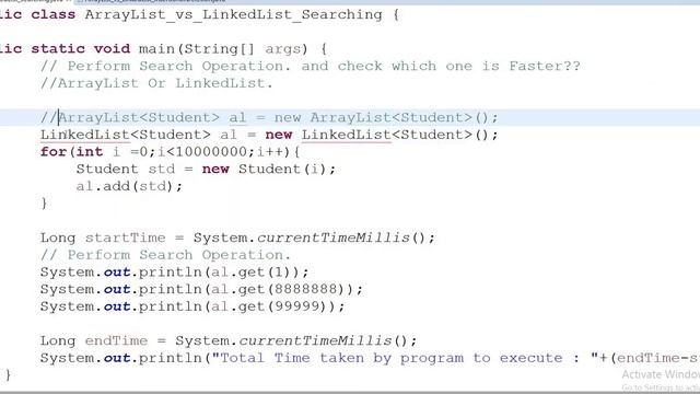 Difference between ArrayList And LinkedList | JAVA смотреть онлайн