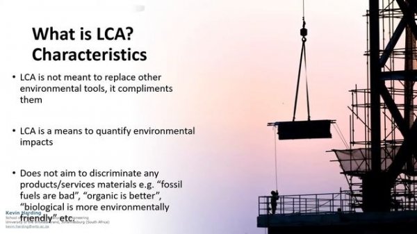Life-cycle Assessment (LCA) [Lecture]