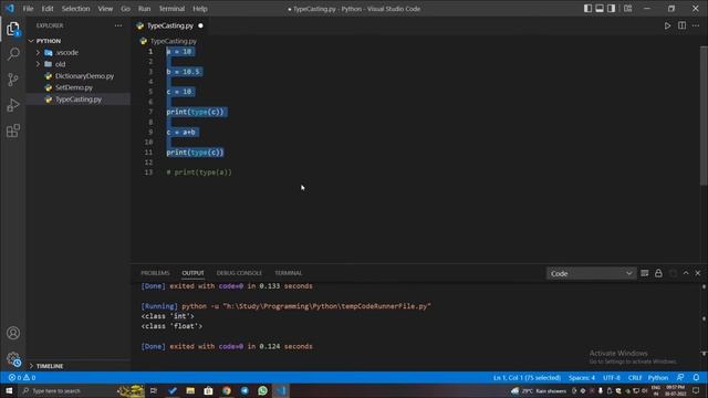 Type Casting in Python - Full Tutorial || Python for Beginners in Tamil || #15 смотреть онлайн