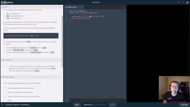 Conditionals and Control Flow: Learn Java with Codecademy смотреть онлайн