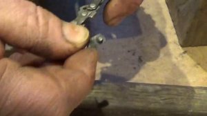 Как расклепать цепь пилы.