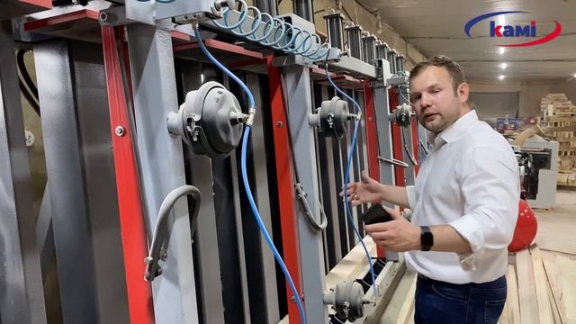 Пресс гидравлический для бруса IRONMAC Press 200/HP. Высокое качество склейки строительного бруса!