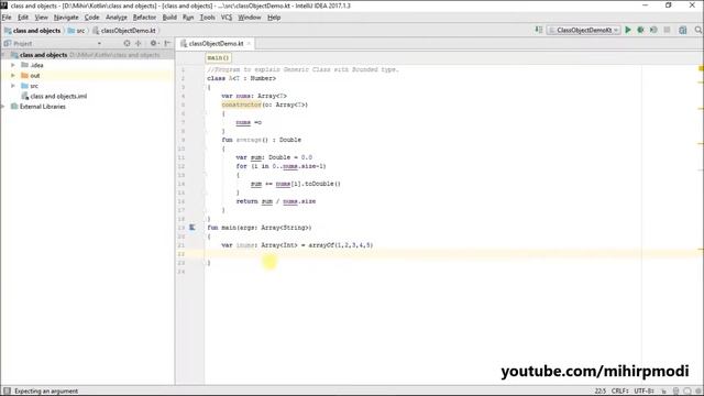#304 Kotlin Tutorial | Generic class with Bounded type смотреть онлайн