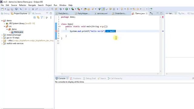 printf in java without semicolon смотреть онлайн