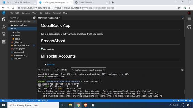 Gitpod | Visual Studio Code & Github смотреть онлайн