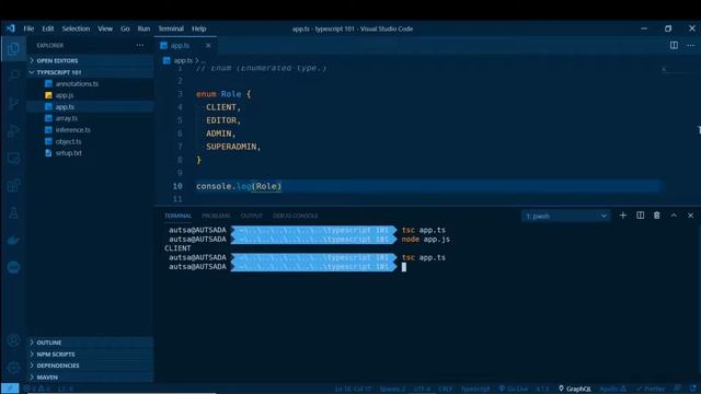 TypeScript เบื้องต้น - 6. Enum смотреть онлайн