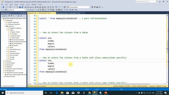 Four Part Representation of Tables and Alias Naming смотреть онлайн