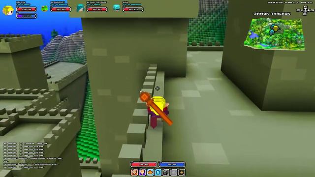 CubeWorld Тима мечты Первый серьезный босс Первый замок данж №3 смотреть онлайн
