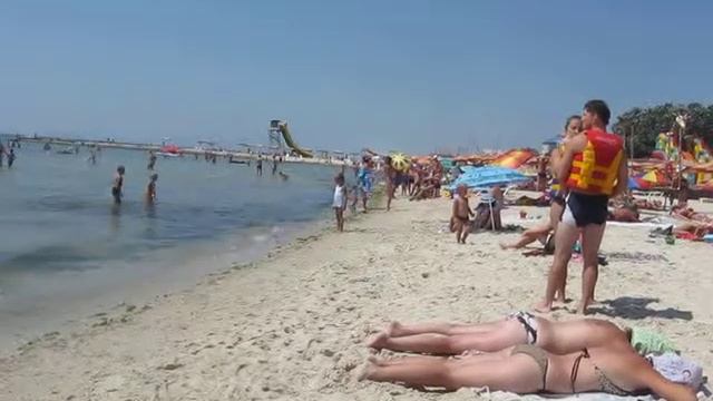 Море, солнце, пляж, лето - 2013, отдых.Железный порт, Украина. смотреть онлайн