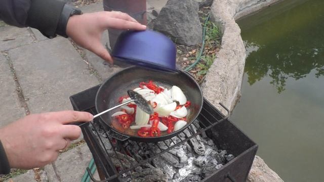 Острая фасоль с курицей, настоящая мужская закуска смотреть онлайн