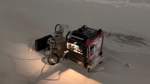 Day 1.. Major Winter Storm Warning / Blizzard Conditions With Harbor Freight Predator 3500