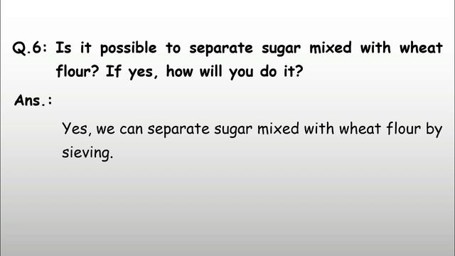Class 6th Science Chapter 5: Separation of Substances - Question-Answers (English Medium) смотреть онлайн