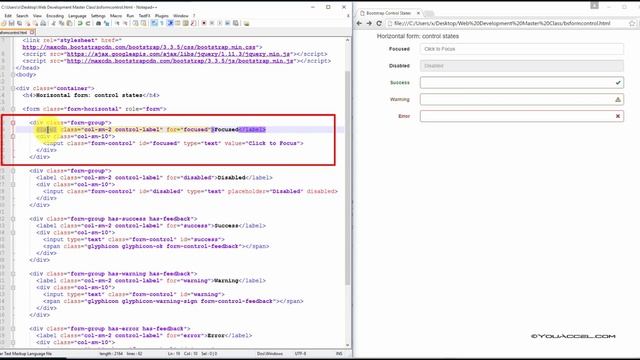 Bootstrap Form Control States | Tutorial смотреть онлайн