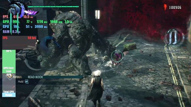 Devil May Cry 5 RX 5700 XT Powercolor Red Dragon Benchmark Ryzen 2600 2160p 4k смотреть онлайн