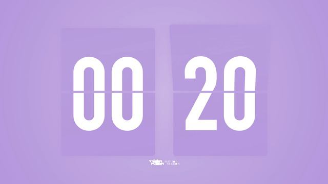 1 Min Countdown Flip Clock Timer / Simple Beeps 🫐 🔔 смотреть онлайн