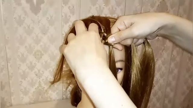 ??Корона?Тиара на выпускной,на свадьбу?Легкая и красивая прическа на праздник? Мастер-класс по коса смотреть онлайн