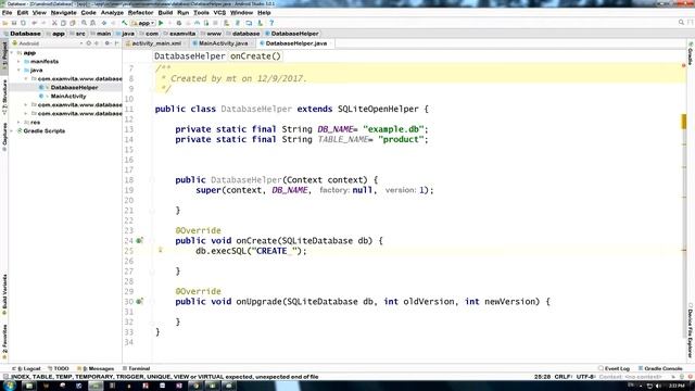 how to create SQLite database in android studio easily in hindi смотреть онлайн