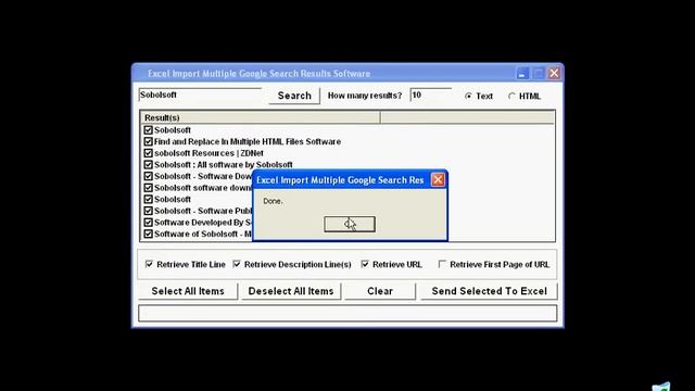Sobolsoft com How To Use Excel Import Multiple Google Search Results Software смотреть онлайн
