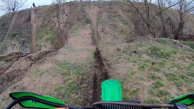 тренировка в карьере Елизаветинской. Электромотоцикл Kawasaki. смотреть онлайн