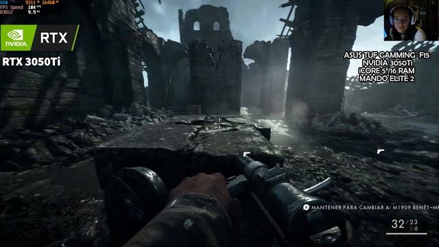[Gameplay] Battlefield 1 con NVIDIA GEFORCE RTX 3050 TI смотреть онлайн