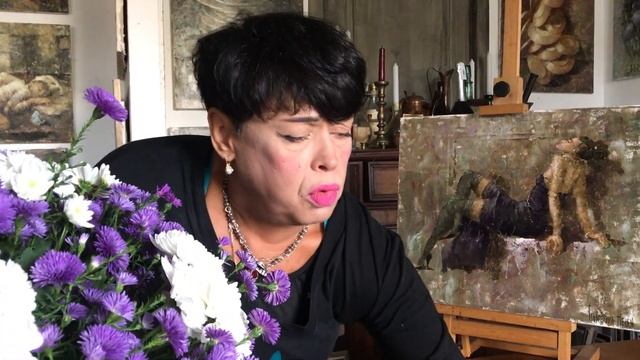 Обзор картины Елены Ильичевой-"Чёрный бархат" смотреть онлайн